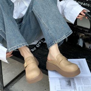 Free Shipping New Summer Styles: Fashionable And Versatile Platform Sandals With Thick Soles And A Closed-Toe Design Perfect For Women
