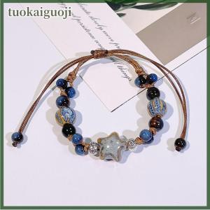 tuokaiguoji Chinese Ethnic Style Retro Bracelet For Women Girls Simple Beaded Student Antique Hand Rope Jewelry Accessories Gifts