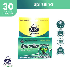 ATC Spirulina 500mg x 30s FDA Approved Healthcare Supplement Protein Rich Cleansing Detoxification