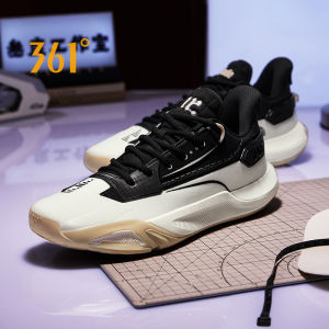 361 Degrees Genesis รองเท้ากีฬารองเท้าฝึกบาสเกตบอลของผู้ชายหลี่หยวนกันลื่นทนทานต่อการฉีกขาด672511111รองเท้าบาสเก็ตบอลต่อสู้