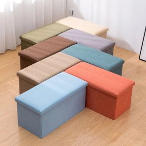 76X38X38CM Large Size Free Shipping High-Quality Ottoman Rectangular Storage Stool