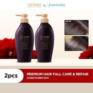 TSUBAKI Premium Ex Hair Fall Care & Repair Conditioner 450ml (2PCS)- Hair Care [For Moisturizing High Porosity Hair Reduce Hair Fall with Japanese Camellia Flower Oil]