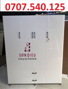 [HOẢ TỐC] Tủ quần áo nhựa đài loan 4 cánh cửa mở cao 1m8 freeship tphcm