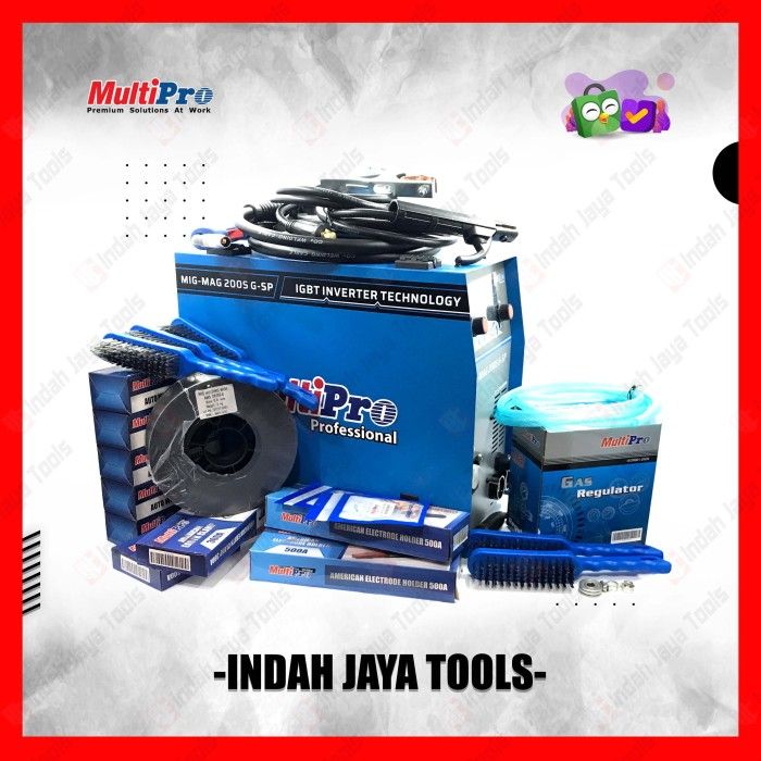 MULTIPRO MIG MAG 200 G-SP Mesin Las CO Flux Core Tanpa Gas CO2 Gasless ...