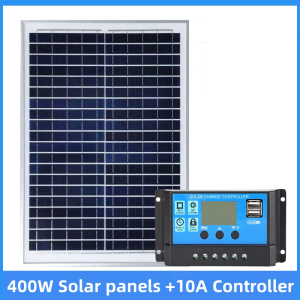 Solar Panel 200W 400W Household Charging Panel Module generator set for home with inverter Controlle