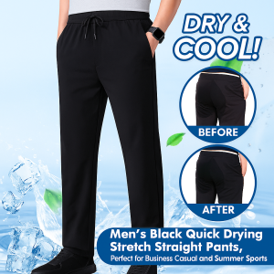 Black Label Thin Business Casual Pants Fashion Nine-minute Pants Breathable Fitted Shape Quick-drying