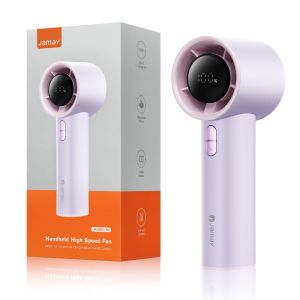 JAMAY F8 Protable Fan Turbo 199 Gear With Adjustable Speeds LED Display Battery Portable Mini Fan