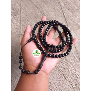 Tasbih Muslim Galih Kelor Hitam Tenggelam Asli