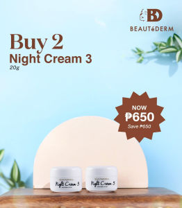 BEAUTeDERM Night Cream 3 20g BUY 1 TAKE 1 PROMO