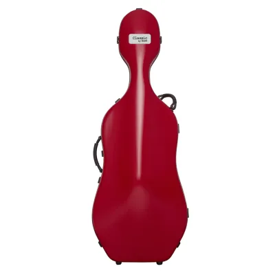 BAM Classic Cello Case with Wheels Grenade Red