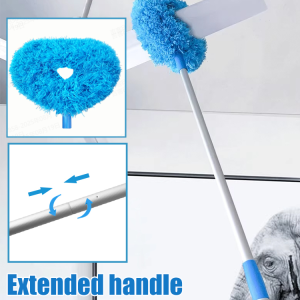 [Easy Dusting Telescopic Pole]Ceiling Fan Dusting Duster Ring Ceiling Cleaning Brush Dusting Dusting Brush Round Dusting Duster/Round Ceiling Fan Dusting Duster For Ceiling Cleaning Ring Ceiling Brush Dusting Brush