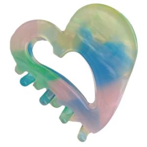 Bangs Hair Claw Acetate Hair Clip Mini Heart Barrettes Non Slip Small Hair Jaw Clip Hair Styling Props for Women