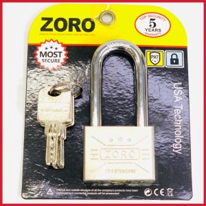 Ổ khóa càng dài ZORO thép hardened cao cấp 5 phân và 6 phânchìa muỗngkhóa bấmhàng chính hãng.