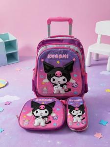 3in1 New 16 inches with TROLLY School Bag For Kids Good Quality Good For Grade School