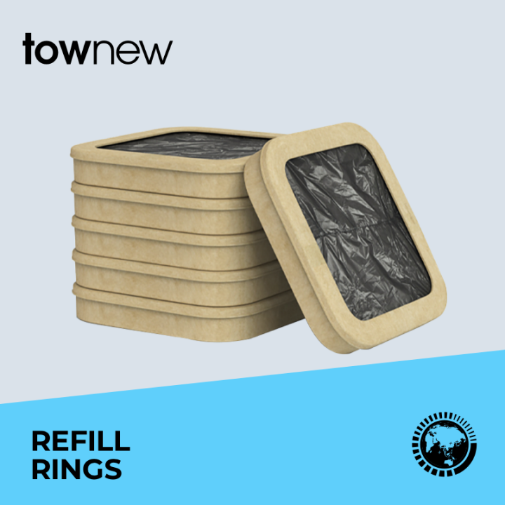 Townew Refill Ring For Smart Trash Can 6packs/box, Suitable For