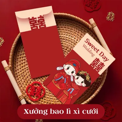 (Phiên bản cao cấp) Bao lì xì Cưới lì xì ăn hỏi blx Gieo duyên Lì Xì Hỷ Bao lì xì đám cưới đám hỏi lì xì mâm quả