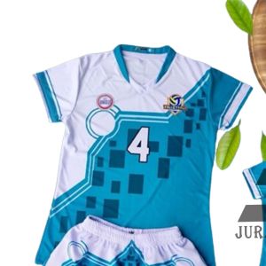 Setelan dan atasan jersey Bola voli wanita ukuran indies 9468 Fullprinting sublimation size S M L XL XXL XXXL