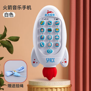 Kids Music Mobile Phone Simulation Toy Toddler Early Education Handphone baby teether Musical Lullaby Bilingual Toy  Music Sound Machine For 1+ Years Old 宝宝中英文早教手机玩具
