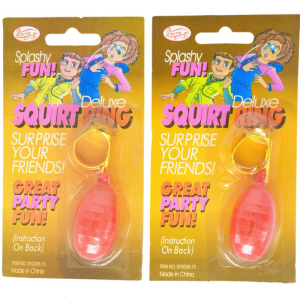 Wearable Ring Squirt Rings Funny Water Play Ring Toy Interactive Finger Toy for Boys Girls Autism Stress Rele