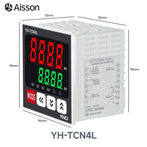 TCN4 Dual Output SSR Relay PID Temperature Controller Digital Display Adjustment High Precision 100-240VAC 0-400 ℃   K/J/T/CU50
