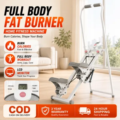 GO FUN Stair Climber Stepper Foldable Home Fitness Machine with LCD Counter