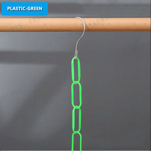 Metal And Plastic Loop Chain Hanger Hangerloop Chain Hanger Clothes Display Multi -Color Optiona