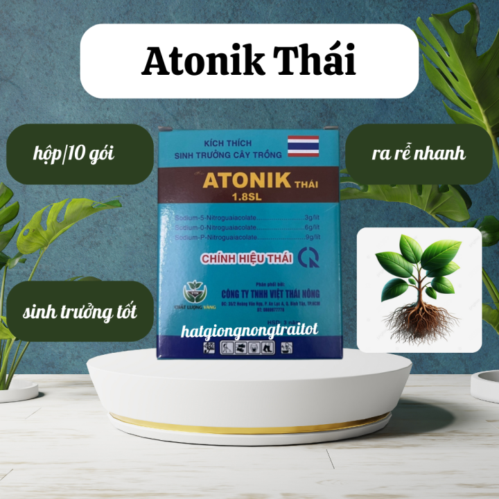 Thuốc kích thích sinh trưởng cây trồng Atonik Thái 1.8 SL (1 hộp 10 gói ...