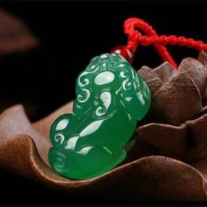Natural Pixiu Pendant Charm Lucky Attract Wealth Necklace Natural Agate Fengsui Safe Charm