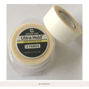 SG Seller 2.54cm Width Ultra Hold Walker Tape 3 Yards Double Side Tape Adhesive Tape for Lace Wig Toupee Closure Beard Ready Stock
