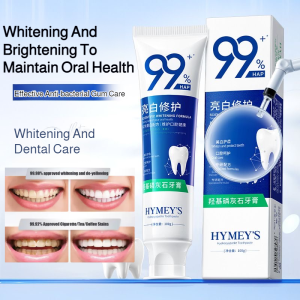 Bright White Teeth Clean Mouth Apatite Whitening  Toothpaste Advanced Hydroxyapatite Whitening Toothpaste With Tartar Control Technology Breath Freshening And Enamel Strengthening For Daily Use