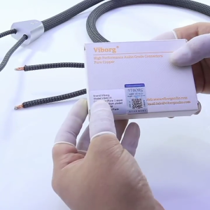 แอมป์สายลำโพง AV และสายเคเบิลของลำโพงปลั๊กลำโพงล็อคทองเหลืองบริสุทธิ์สีทองเครื่องตรวจระบบเสียง