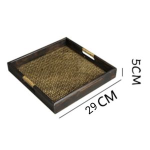 ส่งฟรี ถาดไม้ ถาดเสิรฟอาหาร ถาดใส่ผลไม้ ถาดสี่เหลี่ยม ถาดน้ำชา ของตกแต่ง ของใช้ในบ้าน สวยงาม ใช้บนโต๊ะอาหาร Nature thai