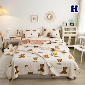 ลดราคาพิเศษ  ผ้าห่ม นวมลายการ์ตูน  ผ้านุ่มน่ากอด ห่มไม่ร้อน เนื้อเย็นสบาย  เนื้อผ้าคอตตอล นุ่มสุดๆ ขนาด 180x200 cm.