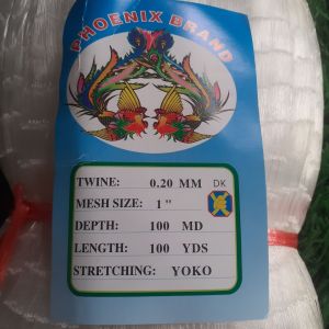 jaring ikan senar 1 inch 020 phoenix mata 100 panjang 100 yard lari jaring ikan wader jaring sungai