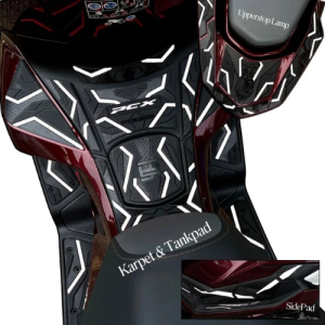 Body Protector Paket PCX 160 2025 CBS/ABS/Roadsync Karpet Tankpad Upper Stoplamp Dan Side pad