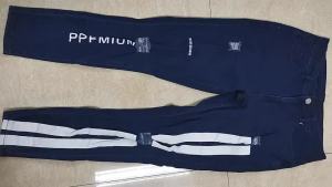 Quần Jean Skinny Rách W&PA Trang trí Sọc Hình học Họa tiết Chữ Slim Fit Quần Jean Nam Phong cách Quần Jogger Biker Denim Rách Co Giãn Thời Trang Nam