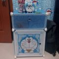 Lemari plastik anti air rak buku susun 2 pintu / rak buku 2 susun/pintu/kotak. 