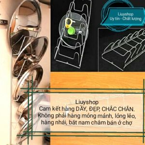 Giá treo vung inox cao cấp 304 không gỉ không bắt nam châm