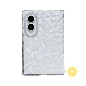 For Phone Case Transparent TPU Fold Translucent Phone Case For i 15 Cover 手机壳 Aesthetic Korean Cute