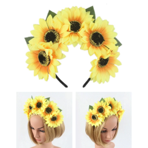 Mô hình chương trình Headband với thực tế Hướng Dương decors phong cách dân tộc headband cho cô gái dân tộc headband cho bữa tiệc lễ hội