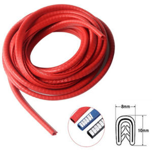 Cuộn 5M Gioăng Cao Su Nẹp Viền Cửa Chữ U Lõi Thép Chống Va Đập Trầy Xước Cánh Cửa Ô Tô