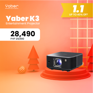 Yaber Entertainment Projector K3 Auto Focus 1080P 1600 ANSI Lumens with JBL Sound Dolby Audio NFC Screen Cast and CoolSwift | Yaber PH