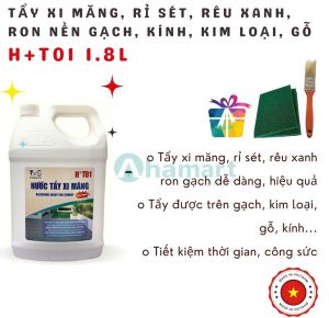 Hóa chất tẩy xi măng tẩy rêu xanh tẩy rỉ sét ron gạch HT01 (H+T01) 1.8L