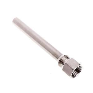 Cặp nhiệt điện Ống thermowell 304 thép không gỉ 1/2 BSP g chủ đề od6mm ngâm tay áo túi cho cảm biến nhiệt độ