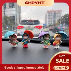 SHPYHT Dễ thương ô vài xe trang trí nội thất hành động con số tự động Gương Chiếu Hậu Bảng điều khiển đồ trang trí cho phụ kiện xe hơi
