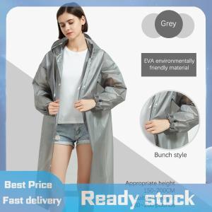 ZMONH เสื้อปอนโชสำหรับผู้ใหญ่เสื้อกันฝนแบบไม่ใช้แล้วทิ้งแบบยาวโปร่งใสและหนา