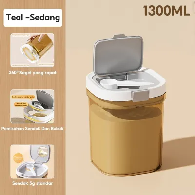 Tempat Susu Bubuk Bayi Wadah Susu Toples Makanan Vacuum Sealed Box Kotak Penyimpanan Makanan