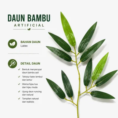 Pohon Bambu Artificial - Bambu Cendani Kuning Pohon Pojok Bunga Sudut - Pohon Bambu Plastik Tanaman Hias Dekorasi Rumah Bambu Plastik