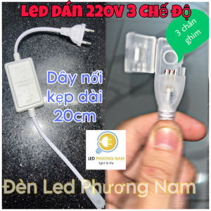 Dây Đèn Led 3 chế độ Sáng Có keo Dán điện 220v Trang trí Kệ hắt trần xe trà chanh cắt đoạn 10cm dễ thi công