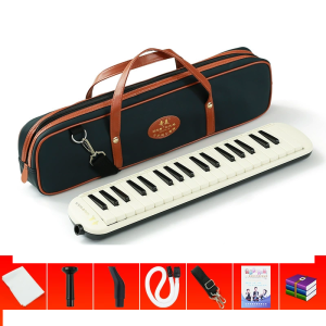 Kèn Melodica 37 Phím Hàng Cao Cấp I Kèn Melodica Dùng Trong Biểu Diển Tặng Kèm Ống Thổi Phụ Kiện Bao Da Đựng Kèn